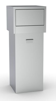 Combisteel Mülleimer mit Push Deckel 80 Liter aus Edelstahl