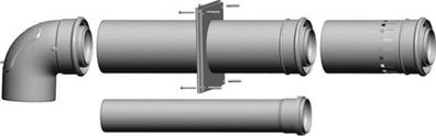 Wolf Anschluss-Set DN80/125 - B33 Steigleitung DN80, raumluftabhängig 2651993