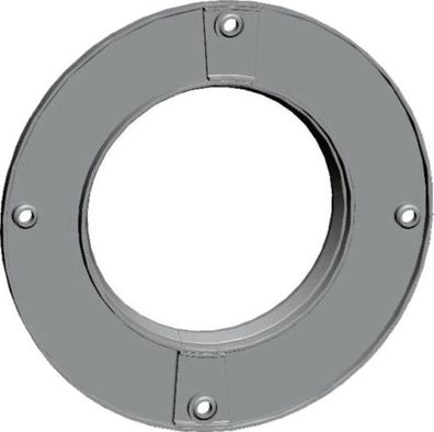 Wolf Rosette DN100 Innenwand, rund zweiteilig, weiß, aus PP 2651736