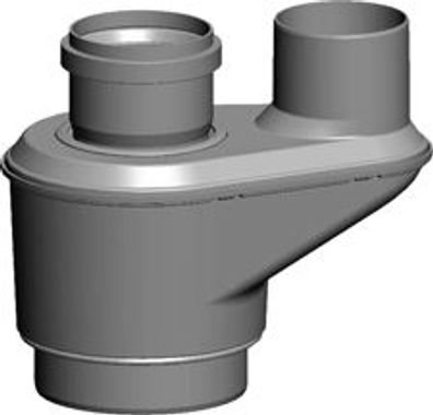 Wolf Anschluss-Adapter C53 DN60/100 2xDN80 Abgasl.-Schacht u. Zuluft-Außenw. 2651734