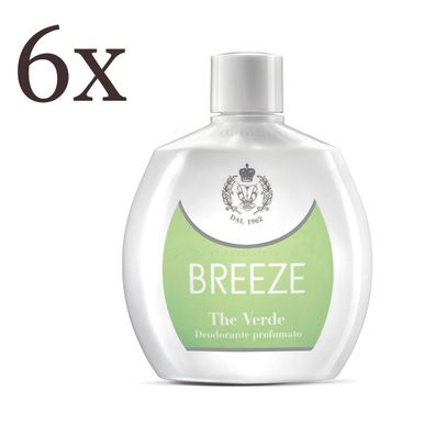 Breeze Deodorant Squeeze THE VERDE - grüner tee deo 6x100ml