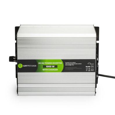 WATTSTUNDE® 1000W / 2000W 12V Sinus Spannungswandler WS12/1000NVS für Lithium