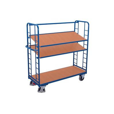 Etagenwagen mit 3 Böden 400 kg Typ L + EasySTOP