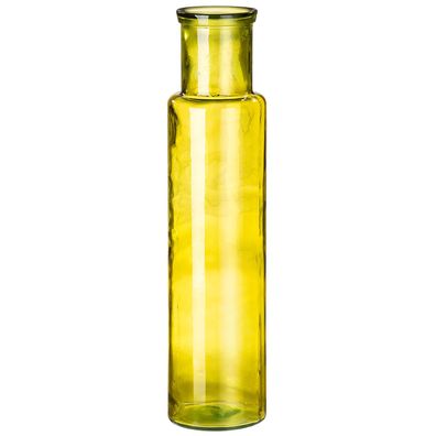 Gilde Bodenvase, "Noa", Glas, gelb, VE 1, H. 75 cm, D. 18 cm 50098 4063387500989