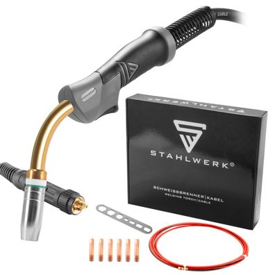 Stahlwerk Schweißbrenner MIG MAG AK25/MB25 für Aluminium mit 3 m Schlauchpaket