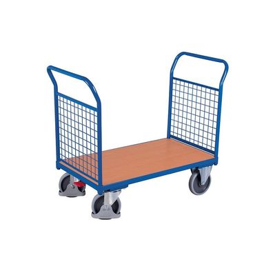 Doppel-Drahtgitter Stirnwandwagen 500 kg Typ L + EasySTOP