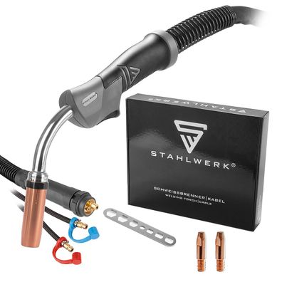 Stahlwerk Schweißbrenner MIG MAG AK MB501D 500 A wassergekühlt 3 m Schlauchpaket
