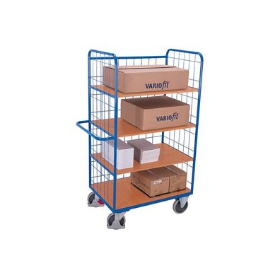 Etagenwagen hoch mit 3 klappbaren Böden Typ M + EasySTOP