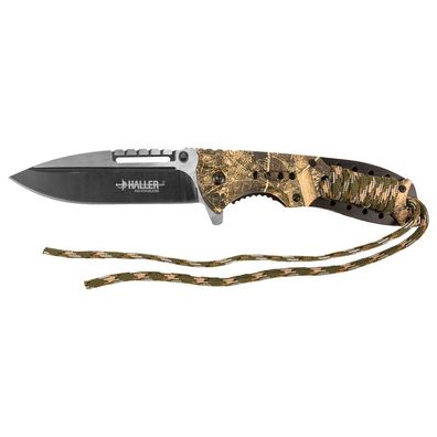 NEU Haller Messer Klappmesser Camo für Camping Outdoor Survival Bushcrafting