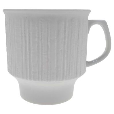 Kaffeetasse D 8,6 cm H 7,3 6 9x11,5 6,9 Thomas Arcta weiß matt gebraucht-sehr gut