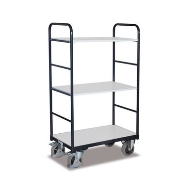 Hoher ESD Etagenwagen mit 3 Böden Typ XL + EasySTOP