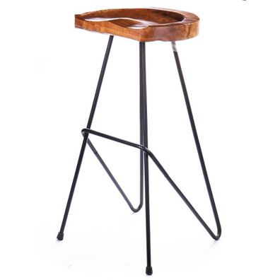 Holzhocker Hocker Teak Sitzhocker Holzstuhl Beistelltisch
