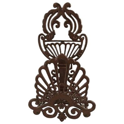 Schlauchhalter Gartenschlauchhalter Garten Gusseisen Ornamental Braun rustikal