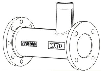 Wolf Anschlussrohr DN100 für MGK-2 800-1000 173136999