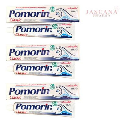 3 x100 ml Zahnpasta Pomorin Classik