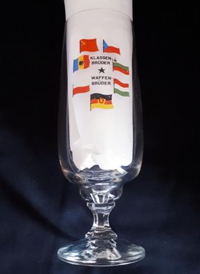 Bierglas DDR NVA Klassenbrüder Waffenbrüder