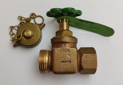 Kemper Entleerungsventil 1850102000 DN20 IG 3/4" x AG 1" Figur 18501 Auslauf
