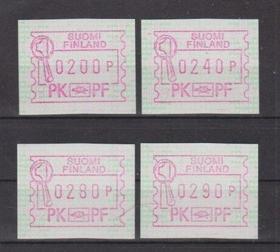 Finnland 1994 postfrisch Satz ATM 20 Versandstelle PK-PF in Helsinki