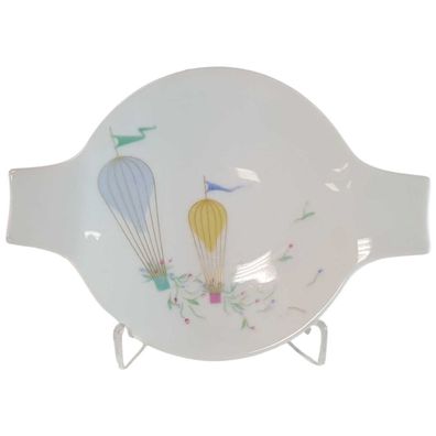 Schale mit Griffen Johann Haviland Form W02454 Heißluftballondekor