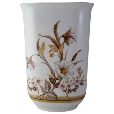 Vase AK Kaiser gold Blumendekor H 18,2 cm