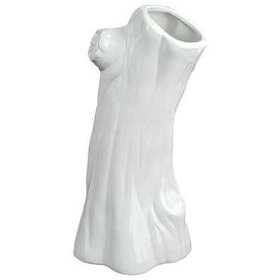 Porzellanvase Dekovase Blumenvase H 27 cm weiß