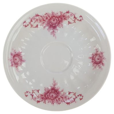 Untertasse für Kaffee Seltmann Weiden Relief Pinke Blume