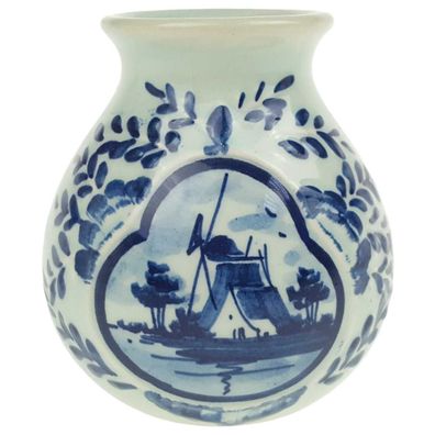 Tischvase klein Keramik Delfts Windmühle