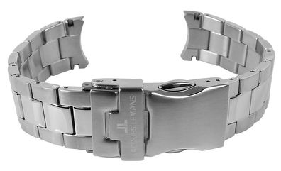 Jacques Lemans Derby | Uhrenarmband Edelstahl silberfarben | 1-1912