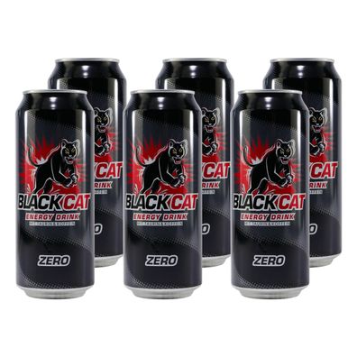 Black Cat Energy Drink Zero (12 x 0,5L)