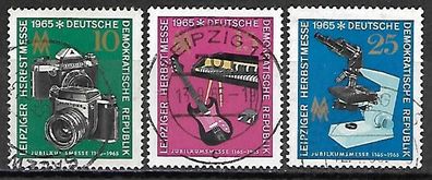 DDR gestempelt Michel-Nummer 1130-1132