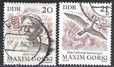 DDR gestempelt Michel-Nummer 1351-1352