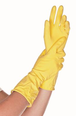 12x Hygostar 25908 Haushaltshandschuhe Bettina gelb Gr. 10/XL Latex beflockt