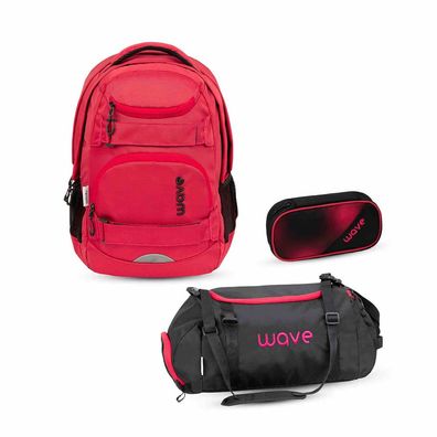 Wave Infinity Move Schulrucksack Set 3 tlg. "Meteor"