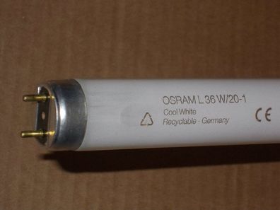 OSRAM L 36W/20-1 Cool White Recyclable - Germany CE 97 98 cm 1m lang NeonRöhre Lampe
