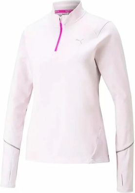 Puma Damen Sweatshirt Run 5K Knit 1/2 Zip Lavender Fog 164409