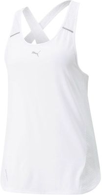 Puma Damen Sportshirt Damen Tank-Top Run Cloudspun marathon Tank White 164405