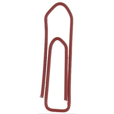 Alco Briefklammer Metall farbig lackiert 26mm rot 1000 Stück