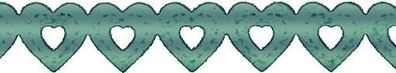 HEYDA 204880092 Papierspitze selbstklebend Herzen 2 m x 8 mm Papier silberfarben