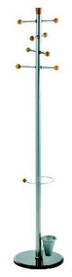 Alco Standgarderobe pulverschichtetes Metall, 175 cm Ø 38 silber