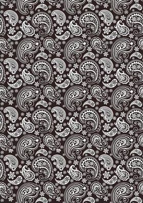 HEYDA 204879456 Transparentpapier Paisley Rollen 50 x 70 cm weiss