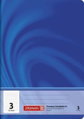 Brunnen 104550302 Schulheft A5 Vivendi 32 Blatt liniert Lineatur 3