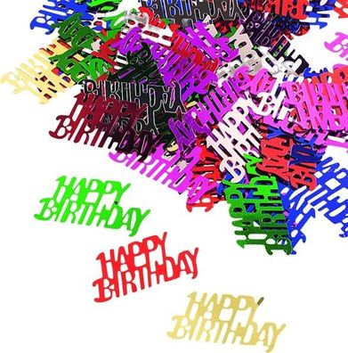 KNORR Prandell 216377190 Aluflitter Happy Birthday ca. 2 - 3 mm multicolor