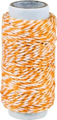 KNORR Prandell 2162660011 Dekoschnur 20 m Ø 1 mm 100 % Baumwolle orange