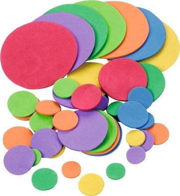 KNORR Prandell 218434018 Moosgummi CreaSoft Kreise ca. 1 - 65 cm verschiedene Farben