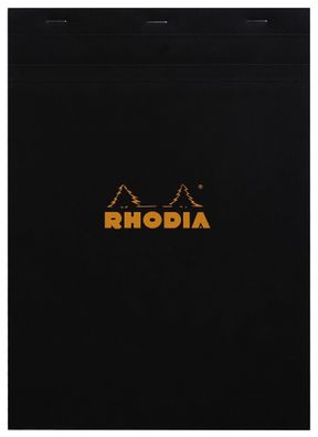 Rhodia Notizblock A4 geh kar 80Bl schw