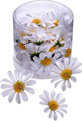 KNORR Prandell 216529864 Dekostreu Blumen Margeritenblüten Ø 4 cm Kunststoff weiss