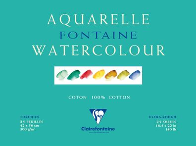 Clairefontaine Aquablo. Rauh FON 300g 42x56 25Bl