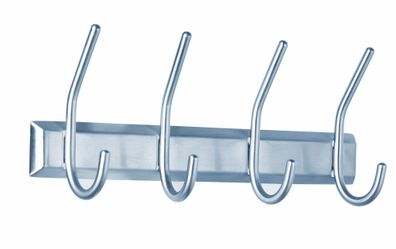 Alco Garderobenleiste Metall 31,5x7x13cm silber