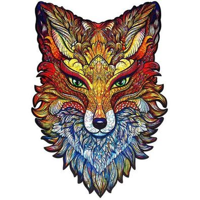 Unidragon Fiery Fox 22 x 32 cm 197 Teile Holz-Puzzle