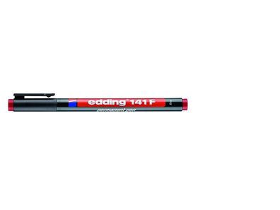 Edding Permanenter Folienschreiber 141 F rot